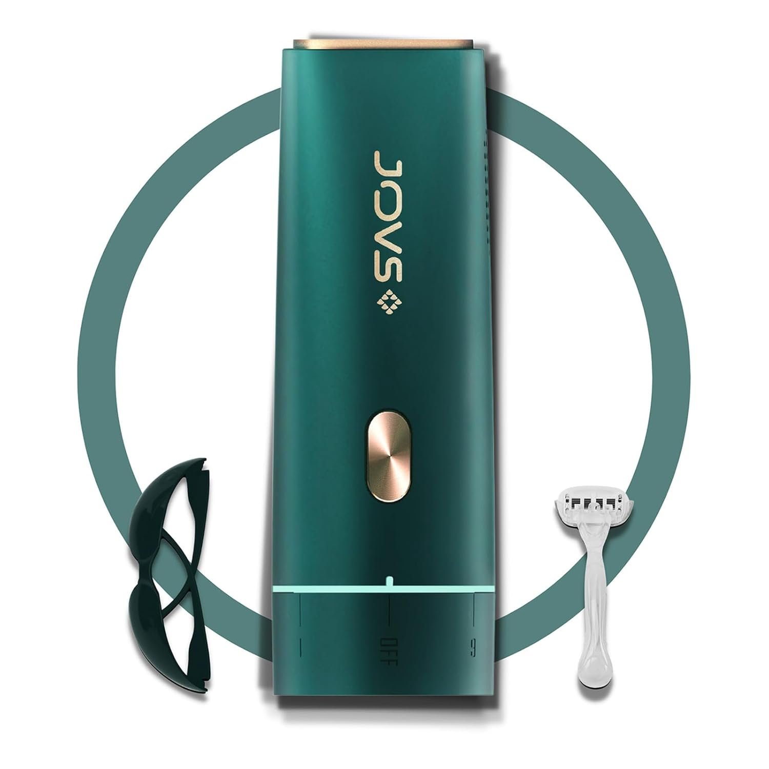 JOVS Dora IPL Hair Removal Device - Stepless Knob Shift, Touch Screen, Unlimited Flashes, Painless Permanent at-home Long-lasting Hair Remover for Whole Body, Laser Hair Remover for Women & Men
